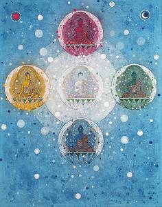 el mandala de los 5 budas mandala